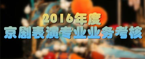 色欲色欲綜合国家京剧院2016年度京剧表演专业业务考...